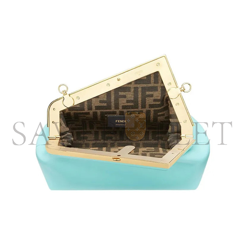 F**di first clutch bag blue 8bp129abvef1jtx (26*18*9.5cm)
